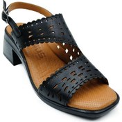 Resim Venüs 2311505y Kadın Deri Sandalet Siyah 