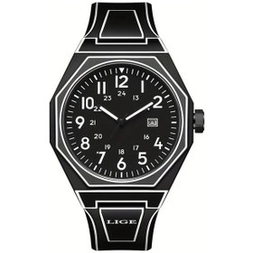 Resim Fochsia Lıge Siyah Minimalist Kol Saati - Modern Dijital Kadran Ve Analog Göstergeli - Hediye Diğer 