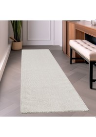 Resim Bukleli Krem Lup Halı Oturma Odası Salon Mutfak Balkon Antre Yolluk Halısı 