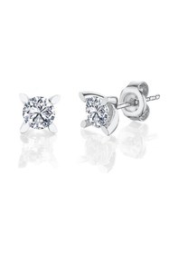 Resim 1.50 Karat Mia Zirconia Markiz Esinti Ikili Tektaş Gümüş Set 
