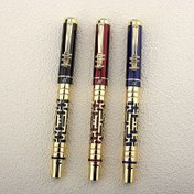 Resim 1 adet Yüksek Kaliteli 3095 Metal İş Ofisi Rollerball Kalem Okul Kırtasiye Malzemeleri Roller Ball Kalemler 