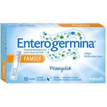 Resim Enterogermina Family Probiyotik Mikroorganizma İçeren Takviye Edici Gıda 10 Flakon 