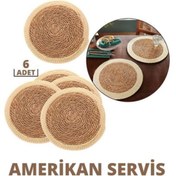 Resim sahbülstore Hasır Amerikan Servis 6 lı Set Millan Loya Design - SBS4223-2039 