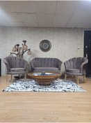 Resim ZAFİR İstiridye Takım Gold Kaplama Telli Ayak Çay Seti Koltuk Takımı 