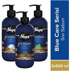 Resim Sleepy Premium Blue Care Serisi Sıvı Sabun 3 x 500 ML 