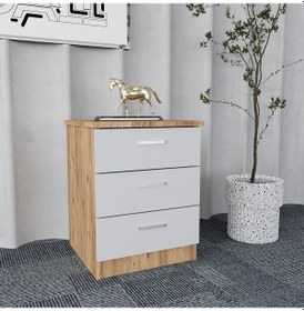 Resim Asil 3'lü Ofis Takımı Model 9 Çam Beyaz 