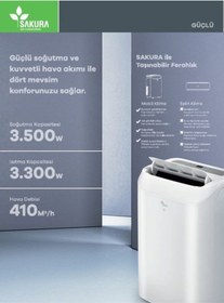 Resim Sakura SAC 12 MB 12000 BTU Mobil Klima 