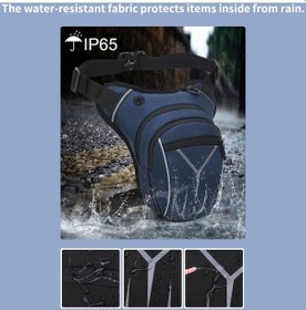 Resim Xianwen Hallow Motosiklet Bacak Çantası Siyah Siyah 