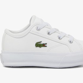 Resim Lacoste Backcourt Bebek Beyaz Spor Ayakkabı 