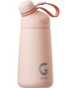 Resim Moveevo 304 Çelik Isı Saklama Bardak, 400ml Pudra Rengi, Dışarıdaki Sıcak/soğuk İçeceklere Uygun, Taşınabilir Leak-proof Matara Siyah 