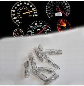 Resim 12v T5 1.2w Küçük Dipsiz Gösterge Ampulü 10 Adet Mini 