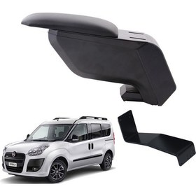 Resim 3 Tıkla Fiat Doblo 2013 Delmesiz Çelik Ayaklı Siyah Kolçak Kol Dayama 