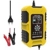 Resim Pazly Foxsur Araba 12v 10a 24v 5a Otomatik Agm Lıfepo4 Akü Şarj Cihazı Sarı 170x110x65mm 