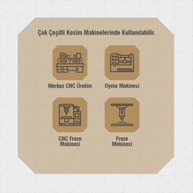 Resim Kradox Cnc Router Bıçak Tek Ağız Karbür Uç 4X1X3X38.5 