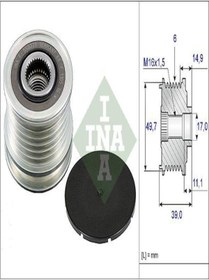 Resim İna 535005010 Alternator Kasnagi (MERCEDES OM611.612.613-OM646.647.648-OM651 (WA189316) 