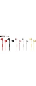 Resim Yookıe YK06 Taşınabilir Stereo Kulaklık, Kulak Içi Kulaklık, Mikrofonlu Stereo Kulaklık 