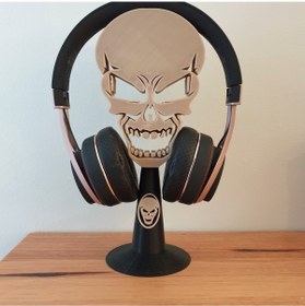 Resim TuransoyCraft Skull Kafatası Kulaklık Standı Kulaklık Askısı 