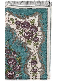 Resim Lüks Gülce Şönil Seccade Petrol 