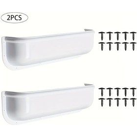 Resim Topshop1 2 Takım Beyaz Ev Karavanı Kaput Depolama Kutusu Kapı Rafı Organizer Beyaz 