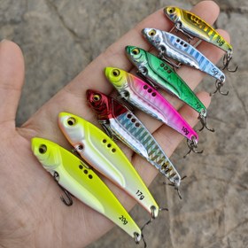Resim Titreşimli Metal Yem - Sağlam Metal Yapı, Bionik 3D Gözler, Batan Jig ile Yüzme Dengeleyici - Tatlı ve Tuzlu Su Balıkçılığı için Uygun - Levrek, Alabalık, Turna, Musky için İdeal - Çok Renkli (Altın, Yeşil, Pembe, Mavi, Kırmızı, Metalik) - 3g/5g/7g/10g/14g/17g/20g Ağırlıklarda Mevcut - Profesyonel ve Yeni Başlayanlar İçin Uygundur, Balıkçı Temelleri, Gerçekçi Balık Yemi, Yüksek Kaliteli Yapım 