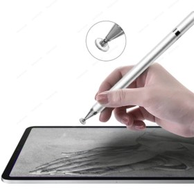 Resim TEKNETSTORE Dokunmatik Kalem Tüm Cihazlara Uyumlu Tablet Telefon Çizim & Yazı Kalemi 2 In 1 Disk Uçlu 