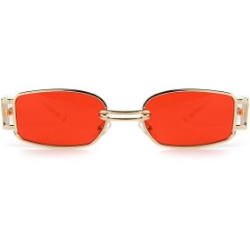 Resim Aqua Di Polo 1987 Kırmızı Kadın Dikdörtgen Güneş Gözlüğü Apss062304--42 Ekartman 