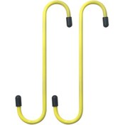 Resim Lastik Uçlu Otomotiv Fren Kaliper Kancaları 2 Adet K16266y-2 Yellow With Rubber Tips 