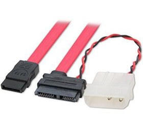 Resim Mikro sata to sata kablo 6P+7P 13 pin kablo 