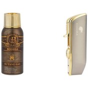 Resim Cohiba Gunmetal Üç Torch Çakmak ve Bodega Premium Gazli Bütan Gaz 100ml Seti 