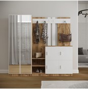 Resim Robinhome Robin Home Nova Vestiyer Portmanto Ayakkabılık Çam-Beyaz 