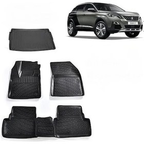 Resim Rizline Peugeot 3008 3D Paspas Ve Bagaj Havuzu 2016-2022 Arası 3D Paspas Ve Alt Bagaj Havuzu 