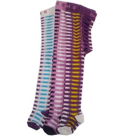Resim Bhr Kids Lababy Kız Bebek Çocuk Renkli Külotlu Çorap 3 Lü Paket 