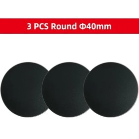 Resim GongtuShop 3 Adet Yuvarlak 40MM Tarzı Ack Metal Plaka Disk Mıknatıs Araç Telefon Tutacağı Demir Sac Etiket Mıknatıs Cep Telefonu Tutucu Araç Standı Montajı (Yurt Dışından) 