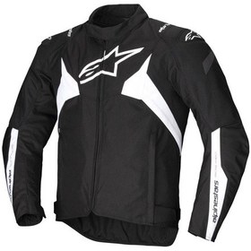 Resim Alpinestars T-jaws V4 Wp Korumalı Motosiklet Montu Siyah Beyaz 