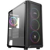 Resim GAMERS ARENA VENTO VG16AL MESH FSP 650W 80+ HYPER PRO 4x120MM RGB FAN E-ATX GAMING KASA 
