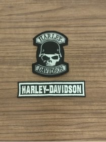 Resim Özden Nakış Motorcu yelek ceket ön Harley Patch 