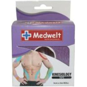 Resim Medwelt Kinesio Bandı Kinesio Tape Mor 