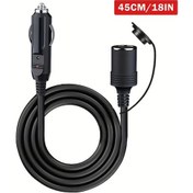 Resim Chuangyinshop Clelo Agir Hizmet Arac Tıpa Uzantı Kablosu 18 Inç 12v 24v Erkek Kadın Soket 