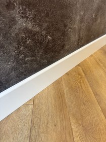 Resim 10 Cm Lake Beyaz Pvc Kaplama Parke Süpürgelik 