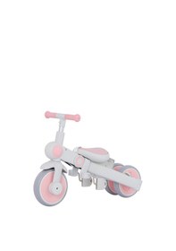 Resim Bebelux Katlanabilir Ve Denge Bisikleti Özeliğine Sahip Üç Tekerlekli Bebek Ve Çocuk Bisikleti Pembe 