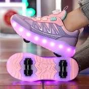Resim Dönüşlü Parlaklık ve Çıkarılabilir Tekerleklerle LED Işıklı Kızlar Rulman Patenleri - USB Şarj Edilebilir Düşük Üst Sneakerlar, Ayarlanabilir Kayışlar, TPR Taban Tüm Mevsim Rahat Spor ve Paten, Kızlar İçin Ayakkabılar, Şık Ayakkabı Tasarımı, Kumaş Astarlı İç Mekan 