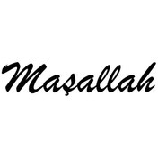 Resim habune Maşallah Sticker 10 X 2 Cm 