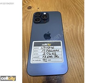 Resim Apple iPhone 15 Pro Max İkinci El TR | 256 GB | Mavi 