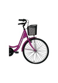 Resim Bisan Sorrento Şehir Bisikleti 36 Cm V 24 Jant 3 Vites Mor Beyaz Mor - Beyaz 