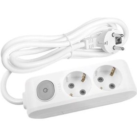 Resim Viko Eko 2'li Anahtarlı Topraklı Çocuk Korumalı Grup Priz 7 M 