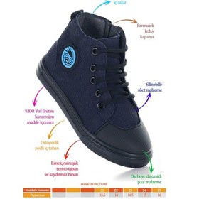 Resim Kiko Kids Kai Fermuarlı Erkek Bebek Günlük Bot Ayakkabı Lacivert Lacivert 