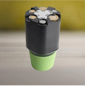 Resim Cloud011 Taze Yeşil 6 Bölmeli Döner Mekanizmalı Araç Para Kumbarası Dayanıklı Plastik 