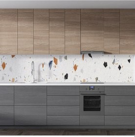 Resim Mutfak Tezgah Arası Folyo Fayans Kaplama Folyosu Terrazzo Stone 