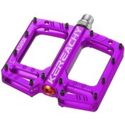 Resim motosergen Kereachy 3 Rulmanlı Ultralight Alüminyum Alaşımlı Mtb Bmx Geniş Platform Bisiklet Pedalı Mor 