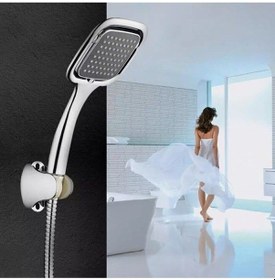 Resim Duş Seti Kare Mafsallı 1913 Spralli 150 Cm Gümüş 